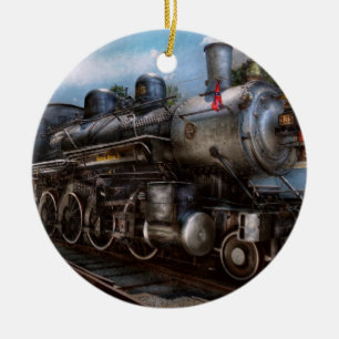 385 - Train - Steam - 385 Fully restored Ceramic Ornament