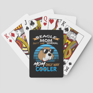 38 Beagle Mom Cooler Playing Cards