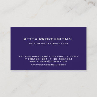 38 Modern Professional Business Card plum colour