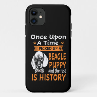 38 One Upon A Time  Beagle Puppy iPhone 11 Case