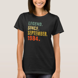 38 Year Old 38th Birthday Legend Since September T-Shirt