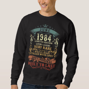 38 Year Old June 38th Birthday For Men Women Sweatshirt