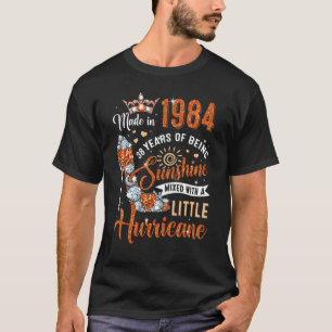 38 Year Old Made In 1984 Birthday Queen Diamond He T-Shirt