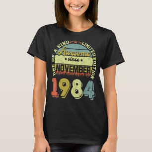 38 Years Old Funny Awesome Since November 1984 38t T-Shirt