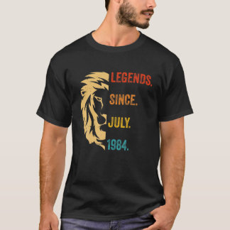 38 Years Old Gifts Legend Since July 1984 38Thbirt T-Shirt