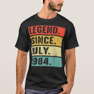 38 Years Old Legend Since July 1984 38th Birthday  T-Shirt