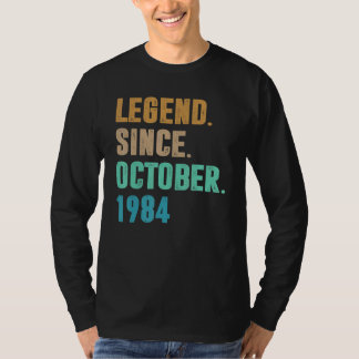 38 Years Old Legend Since October 1984 38th Birth T-Shirt
