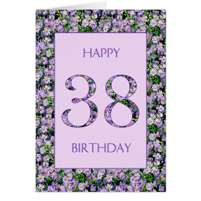 38e anniversaire de marguerites violettes (Devant)
