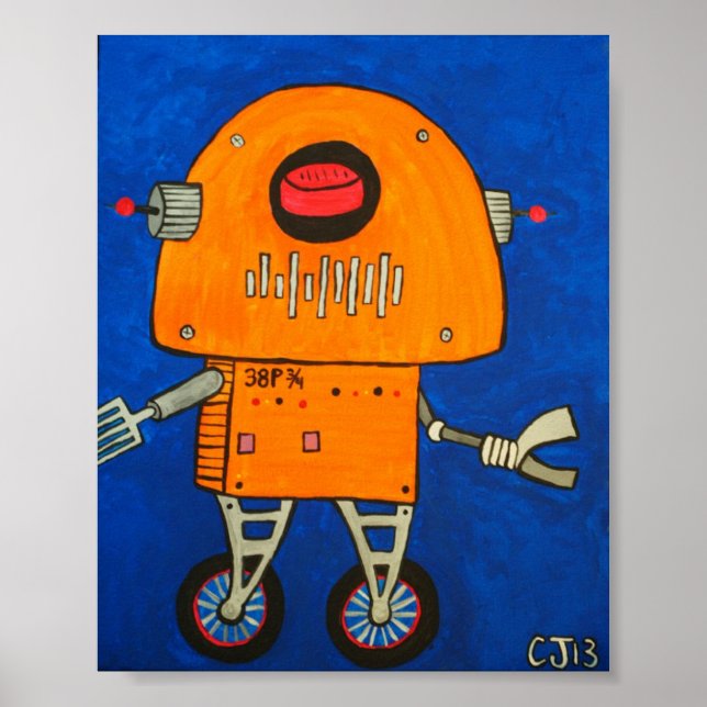 38p 3/4  .....coolest robot in the galxy poster (Front)