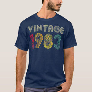 38th Birthday Gift  1983 Vintage Retro 38 Years T-Shirt