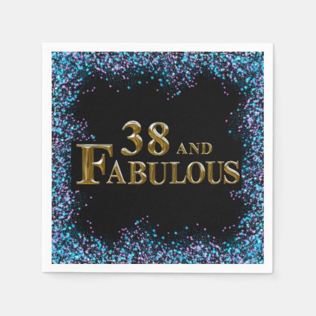 38th  Birthday  Napkin (Front)