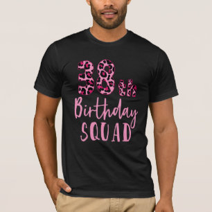 38th Birthday Squad Leopard Birthday 38 Years Old T-Shirt