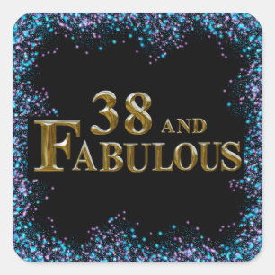 38th  Birthday  Square Sticker