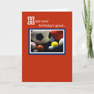 3968 Birthday All Sports Card