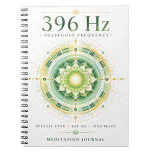 396 Hz Solfeggio Frequency Notebook – Release Fear