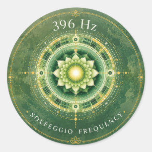 396 Hz Solfeggio Frequency Sticker