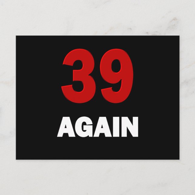 39 Again Postcard (Front)