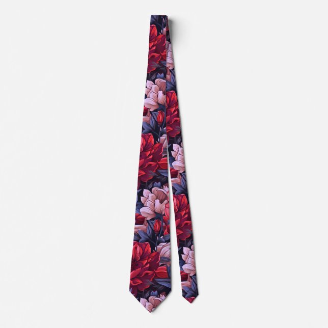 #39 Floral Pattern Tie (Front)