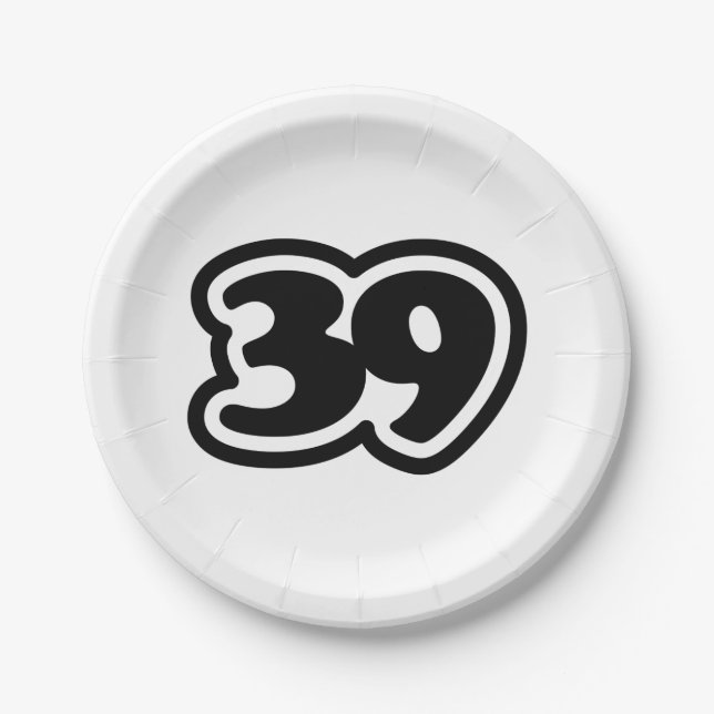 39 Japanese Slang Sankyu Paper Plate (Front)