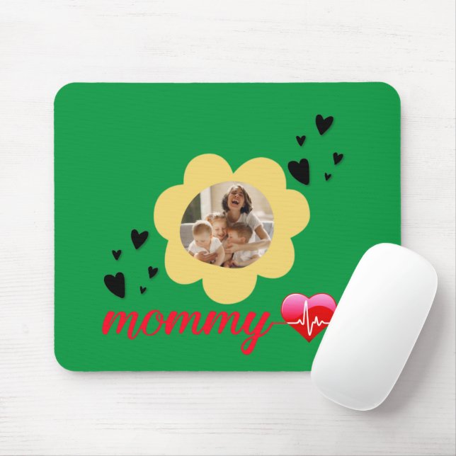 39.Proud mom,mothers day,mom,mommy,mom home gifts Mouse Pad (With Mouse)