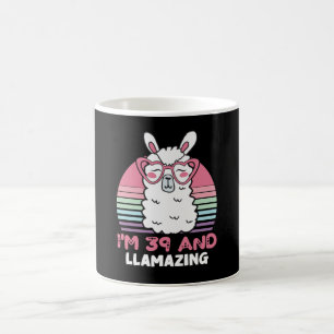 39 Year Old Bday Llamazing 39th Birthday Llama Coffee Mug