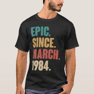 39 Years Old Vintage 1984 Birthday 39th Decoration T-Shirt