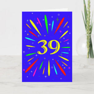 39e anniversaire carte d'explosion