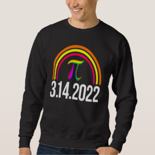 3 14 2022 Pi Math Rainbow Men Mathletics Love Bi Sweatshirt