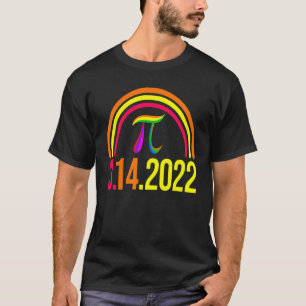 3 14 2022 Pi Math Rainbow  Men Mathletics Love Bir T-Shirt