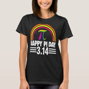 3 14 2022 Pi Math Rainbow Men Mathletics Love Bir T-Shirt