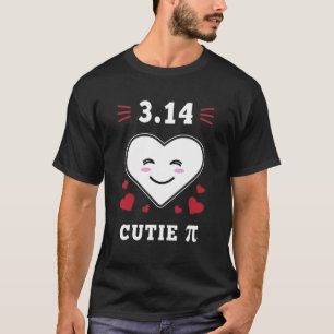 3.14 Heart Cutie Pi Funny Math Joke T-Shirt