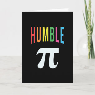 3.14 Humble Pie Pi Pun Funny Math Joke Card
