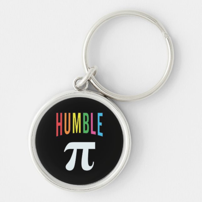 3.14 Humble Pie Pi Pun Funny Math Joke Keychain (Front)