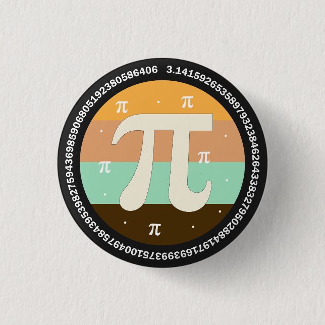 3.14 National Pi Day Design  - Pi Day Gift Idea 1 Inch Round Button (Front)