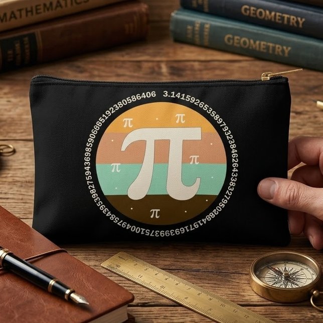 3.14 National Pi Day Design  - Pi Day Gift Idea Accessory Pouch (Creator Uploaded)
