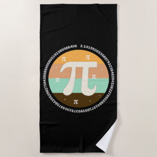 3.14 National Pi Day Design  - Pi Day Gift Idea Beach Towel