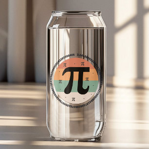 3.14 National Pi Day Design  - Pi Day Gift Idea Can Glass