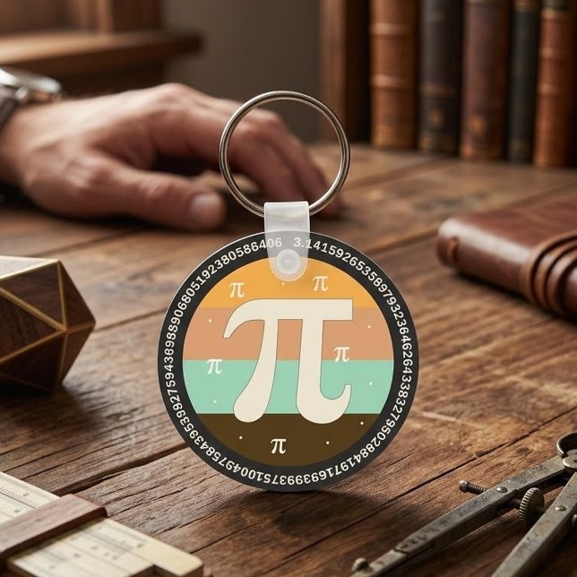 3.14 National Pi Day Design  - Pi Day Gift Idea Keychain (Creator Uploaded)