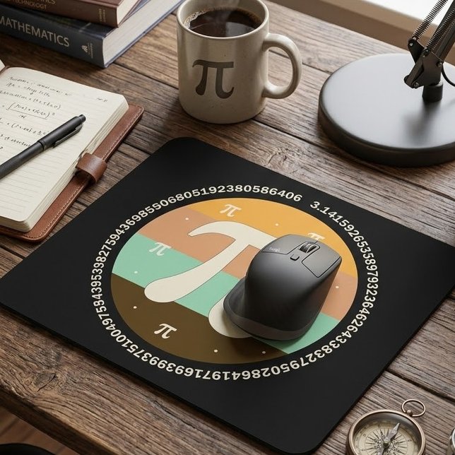 3.14 National Pi Day Design  - Pi Day Gift Idea Mouse Pad (Creator Uploaded)
