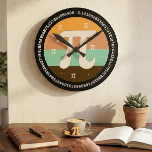 3.14 National Pi Day Design - Pi Day Gift Idea Round Clock
