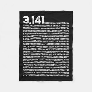 3.14 Pi Day Math Irrational Number Pi Fleece Blanket