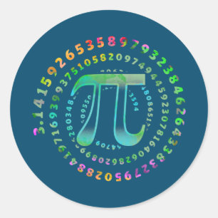 3 14 Pi Mathematics Physics Irrational Number  Classic Round Sticker