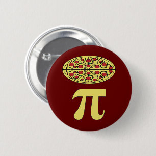 3.14 Pizza Pie Pi Pun Funny Math Joke 2 Inch Round Button
