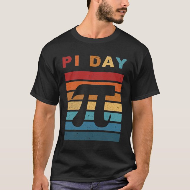 3.14 Vintage Distressed Pi Day T-Shirt (Front)