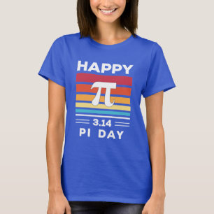 3.14 Vintage Sunset Happy Pi Day T-Shirt