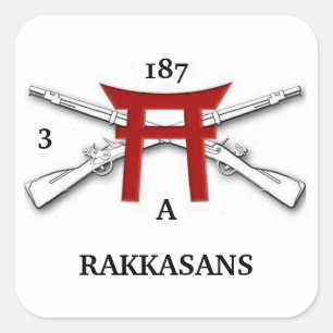 3/187th autocollants de l'infanterie Un RAKKASANS