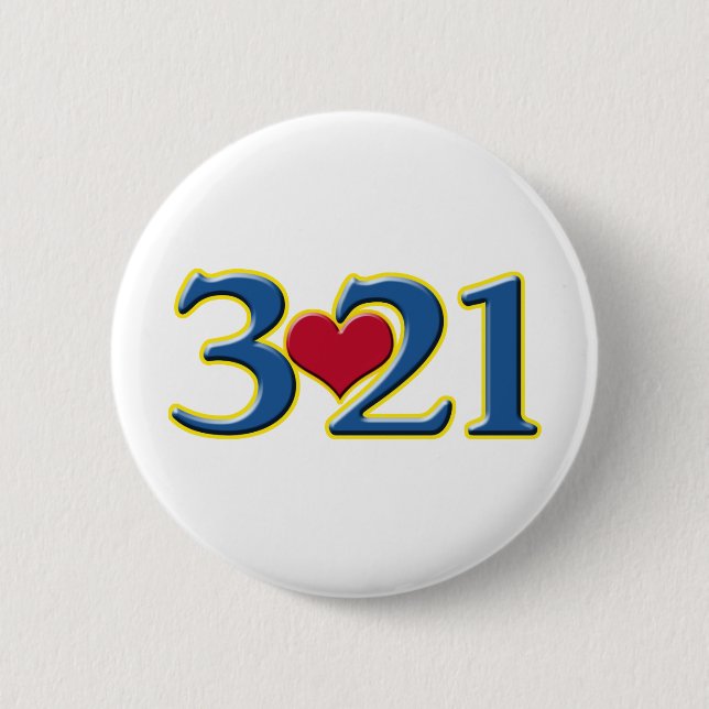 3-21 World Down Syndrome Day 2 Inch Round Button (Front)