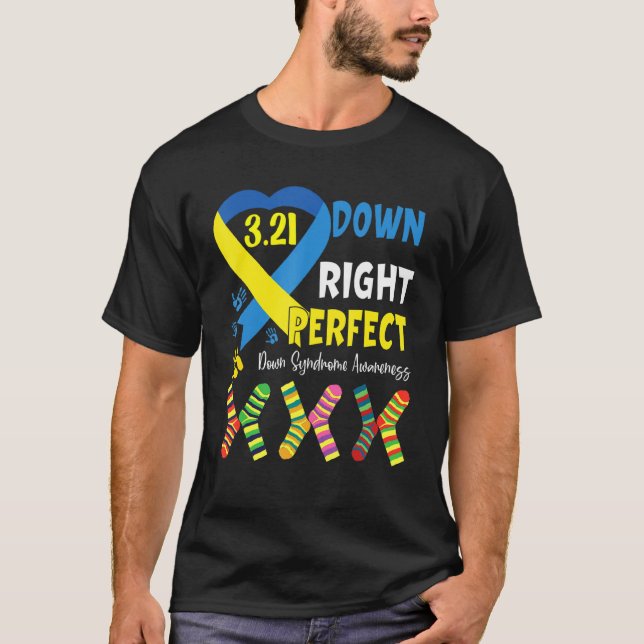 3 21 World Down Syndrome Day Awareness Socks Tee 2 (Front)
