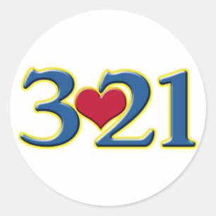3-21 World Down Syndrome Day Classic Round Sticker