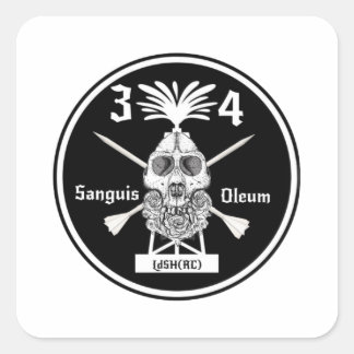 3-4 Slap Square Sticker